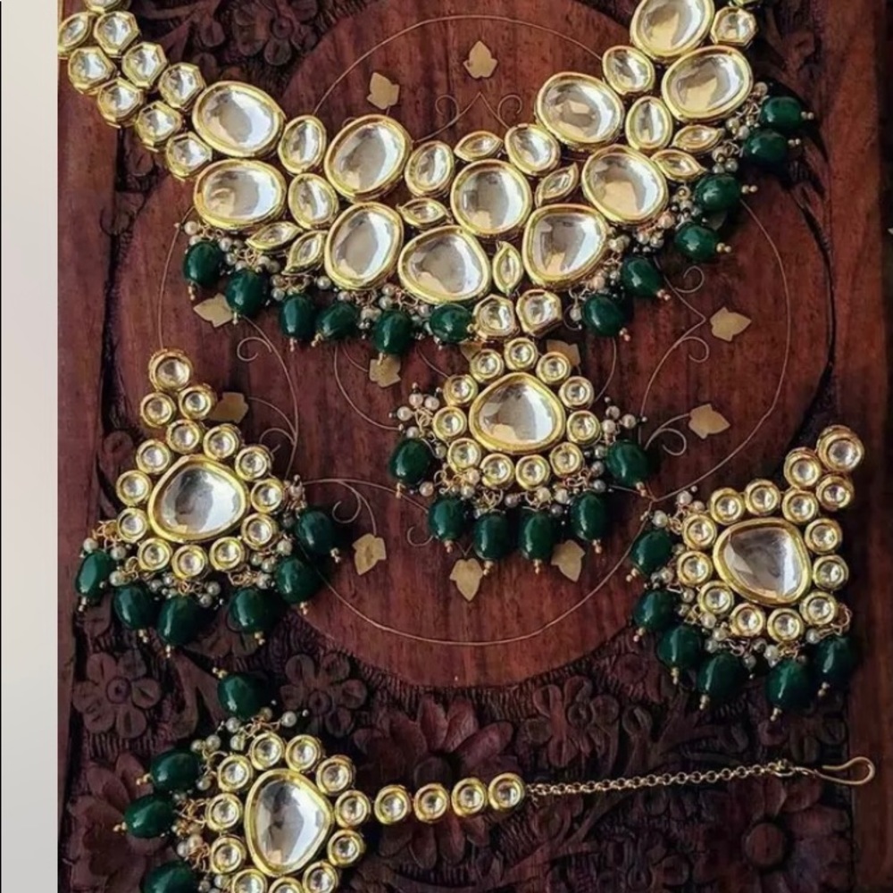 saabysachi inspired kundan jewelry set